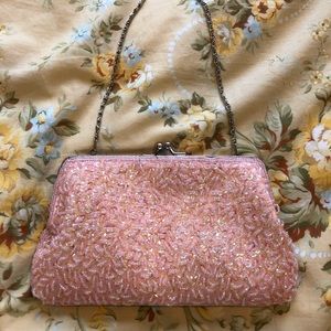 Pink Beaded Purse